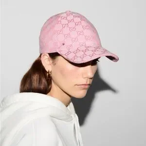Gucci Accessories Gucci Gg Canvas Baseball Hat In Pink Size